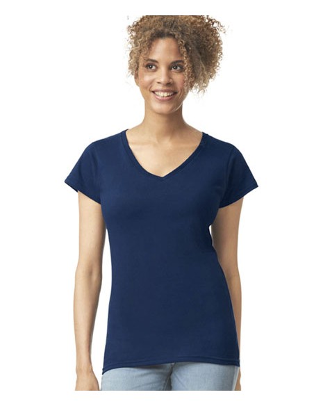 GIL-64V00L-Softstyle® Womens V-Neck T-Shirt 2